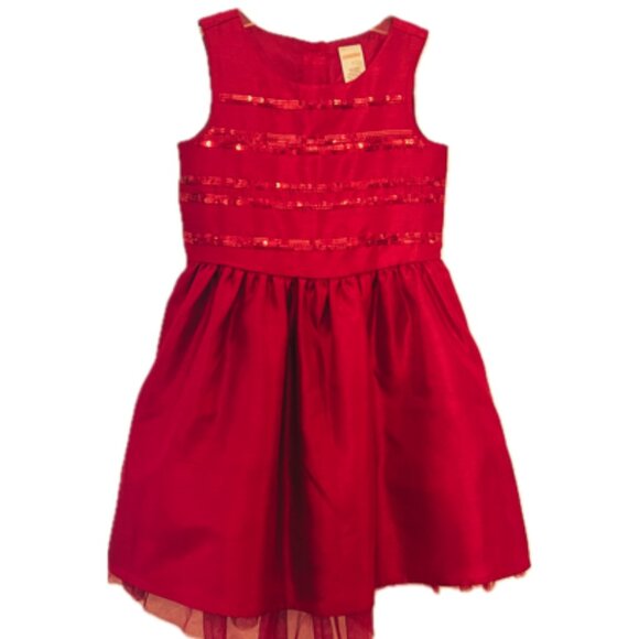 Gymboree Red Party Dress Girls 5 - Picture 1 of 5